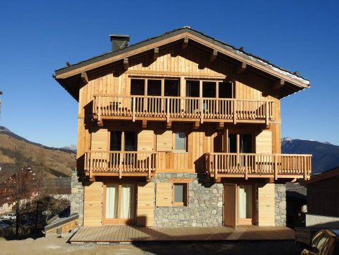 Facade chalet - Location chalet vacance Valmorel